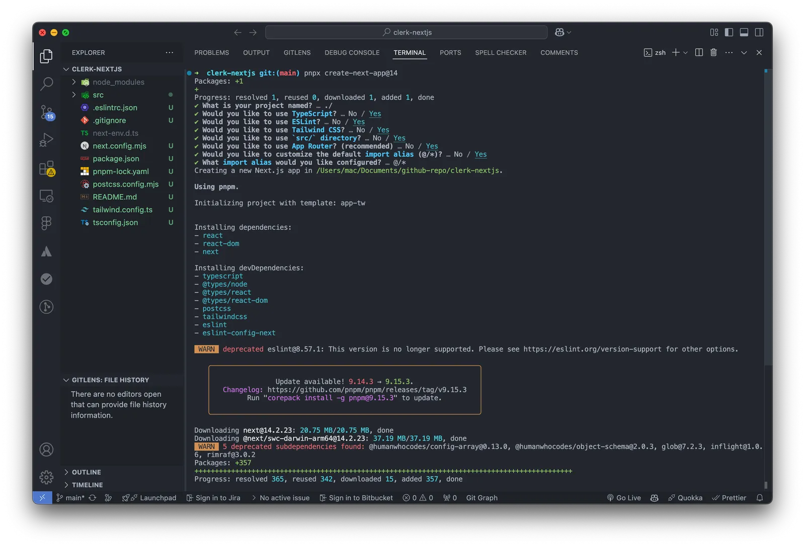Khởi tạo dự án Nextjs