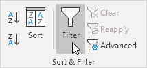 Sort & Filter