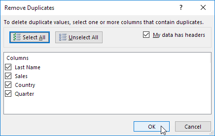 Remove Duplicates