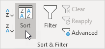 Sort & Filter