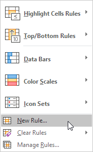 Click New Rule.