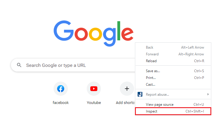 Cách mở công cụ devtool