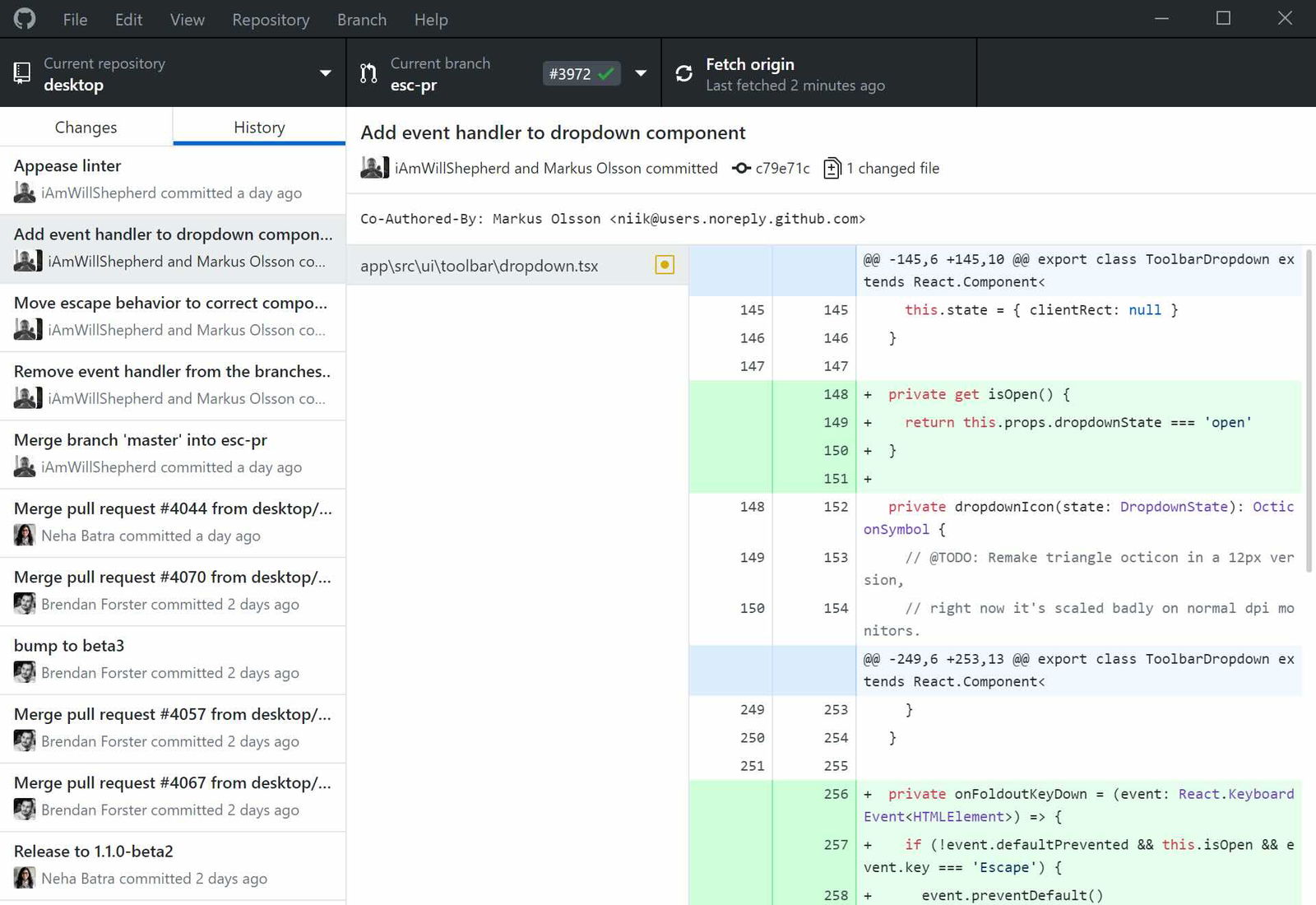 GitHub desktop
