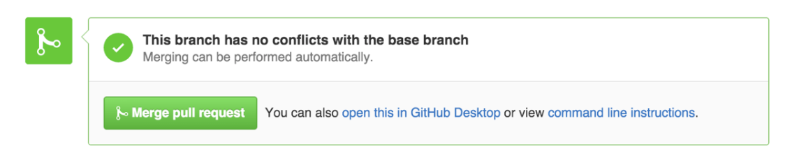 Ví dụ về Merge pull request