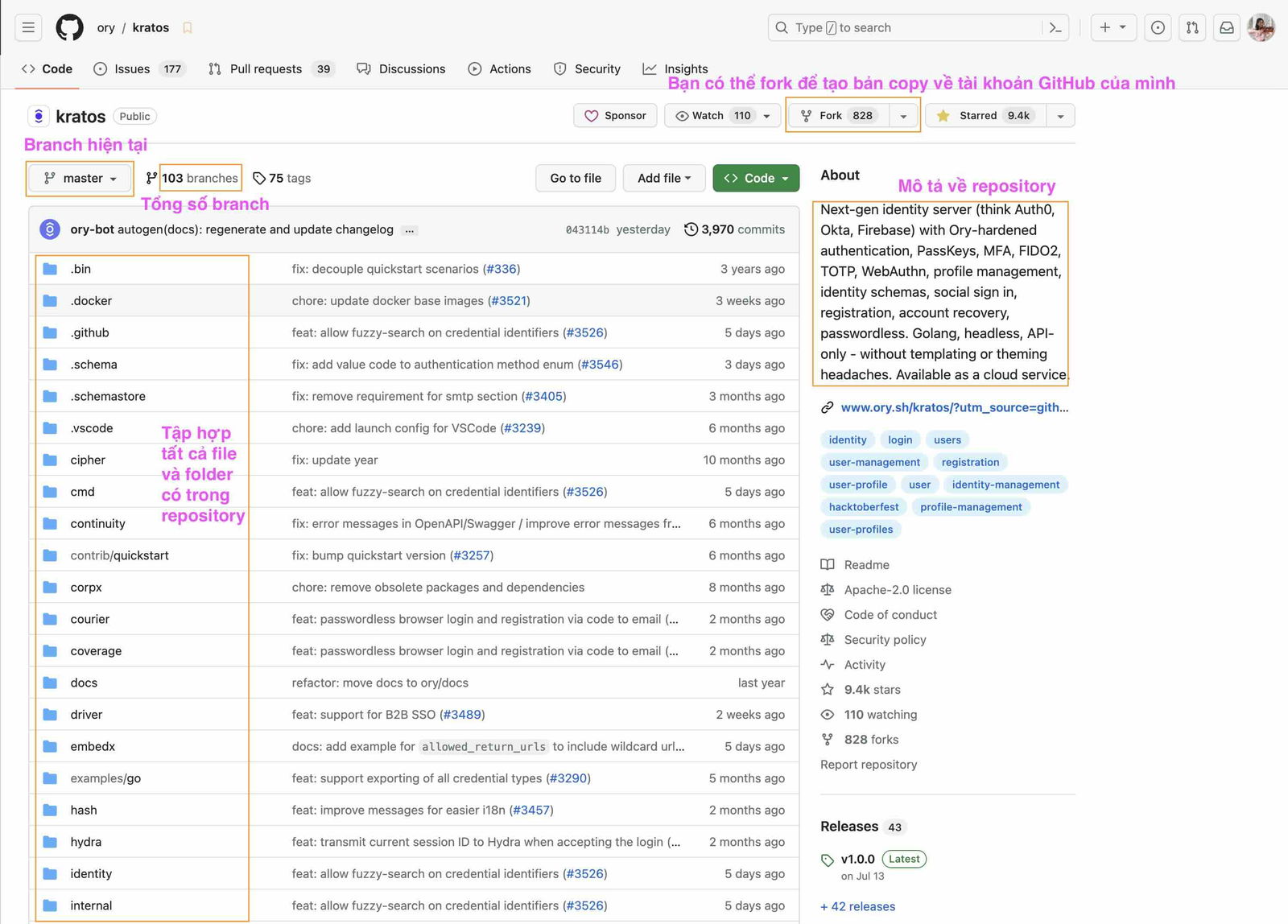Ví dụ về repository