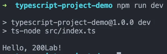 Chạy Typescript bằng ts-node