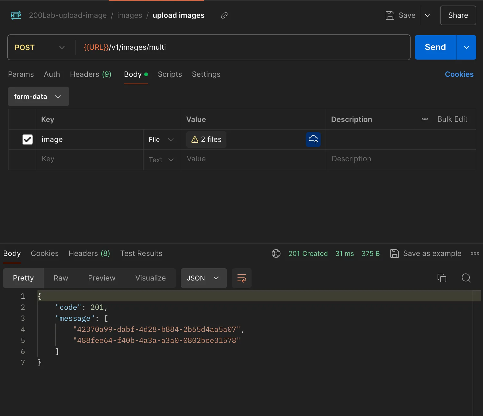 Upload Images S3 Typescript