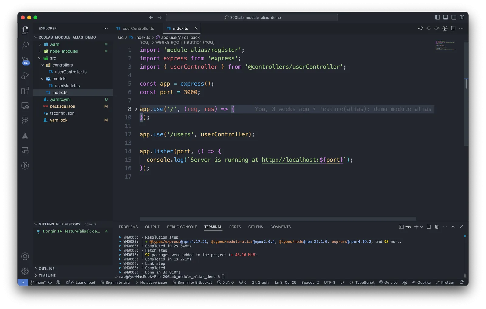 Đóng mở code block
