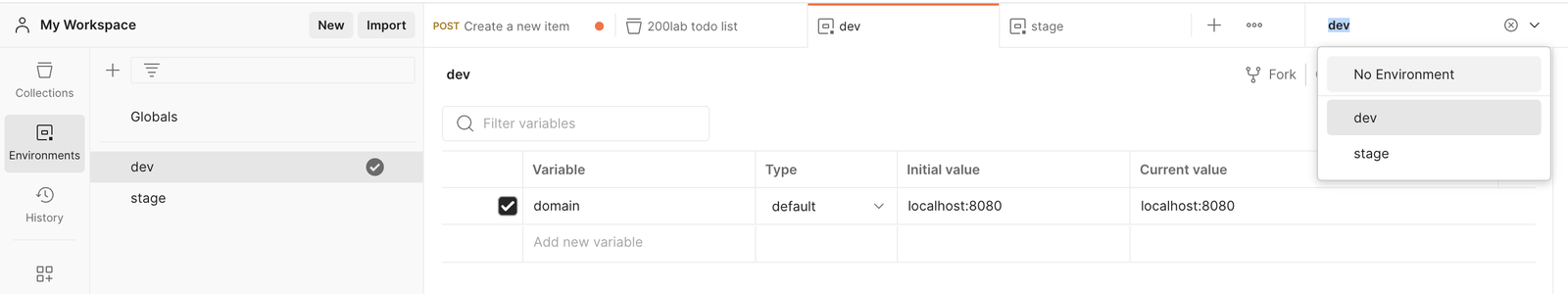 test api