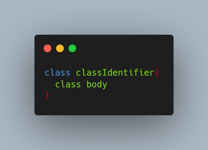 syntax tạo class trong ngôn ngữ Dart