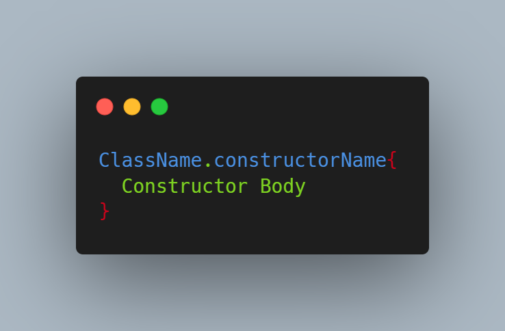 Named Constructor