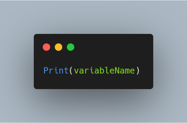Printing Variables