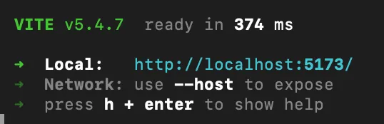 run react-vite project